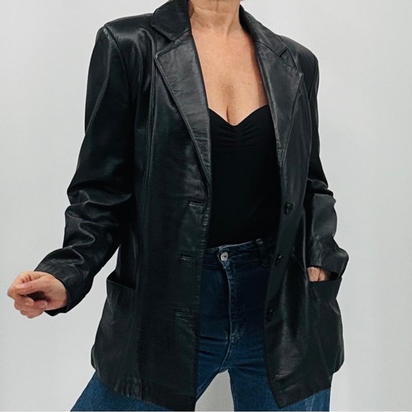 Wilsons Leather Vintage 90’s Rockstar Girlfriend Indie Mob Wife Moto Jacket - Picture 14 of 14